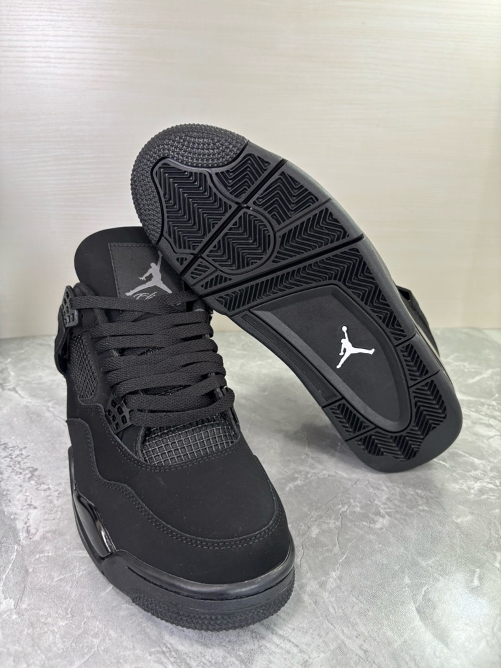 Air Jordan 4 Retro ‘Black Cat’ (2020) -Men's Classic Basketball Sneakers Shoes - Picture 5 of 6